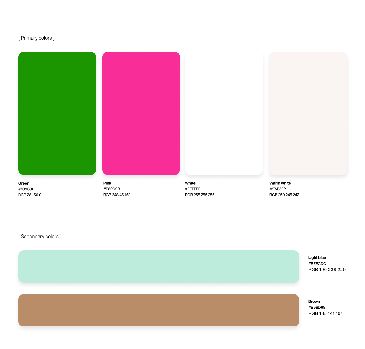 Graphic depicting a color palette of Stone Brown, Dark Navy, Beige, and Cream White along with corresponding hex color codes.